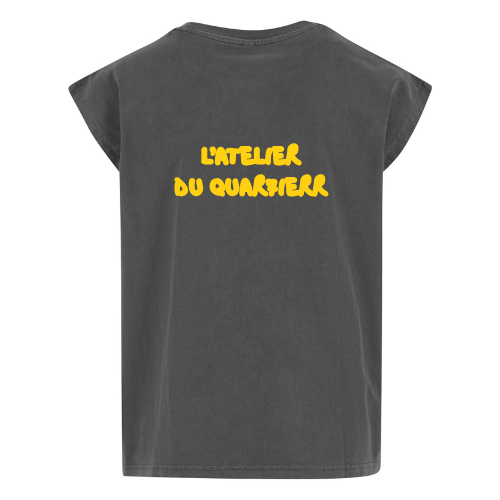 L'ATELIER DU QUAR7IERR HAZED EMERALD SLEEVELESS T-SHIRT