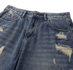QUAR7IERR STATIC WASH DENIM SHORTS