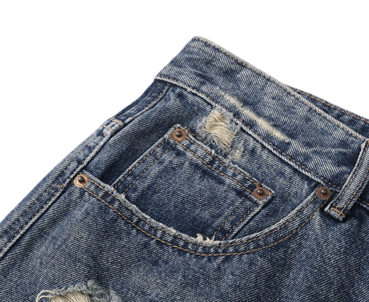 QUAR7IERR STATIC WASH DENIM SHORTS