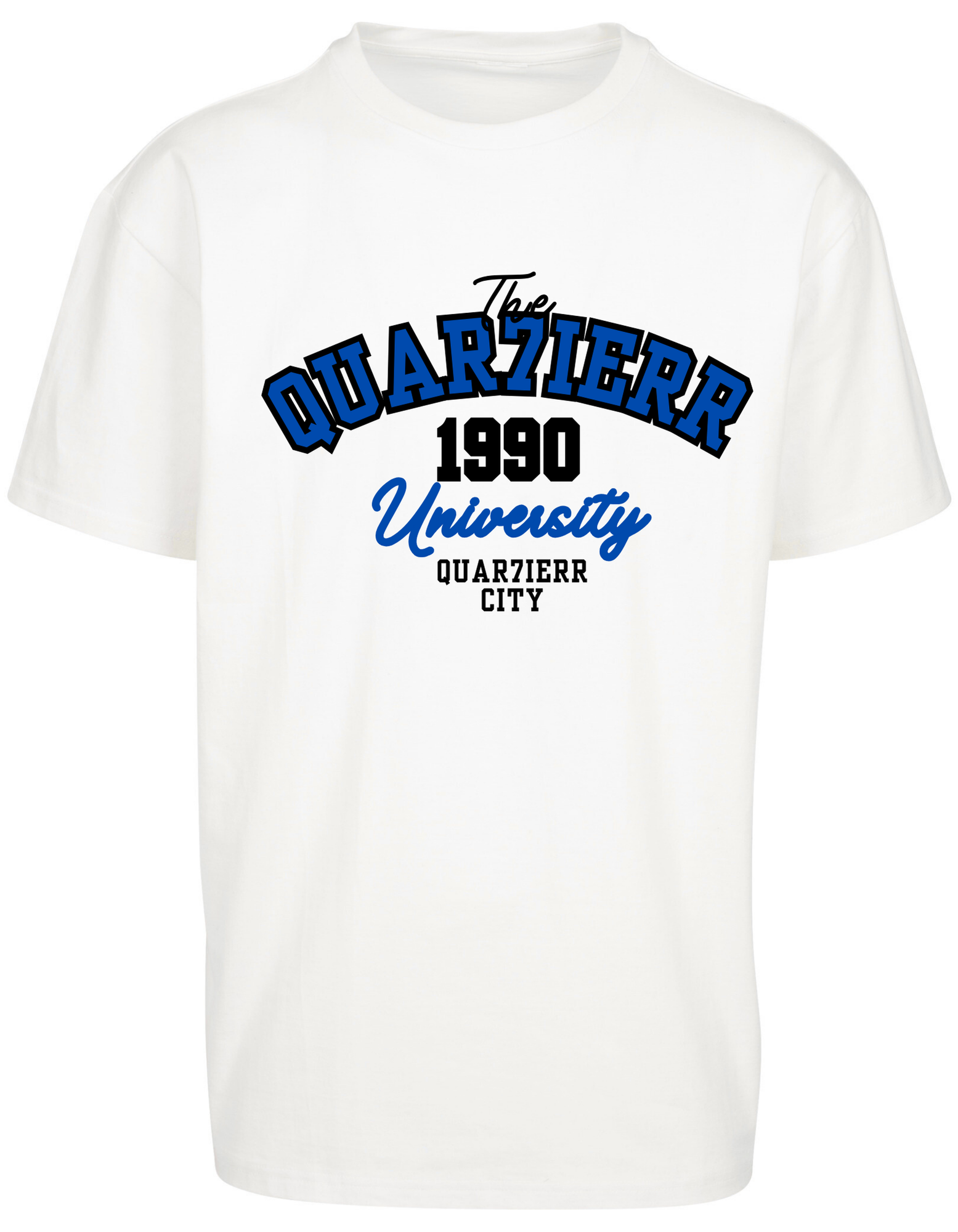 QUAR7IERR 1990 UNIVERSITY BLUE T-SHIRT