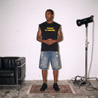 L'ATELIER DU QUAR7IERR MIDNIGHT PHANTOM SLEEVELESS T-SHIRT