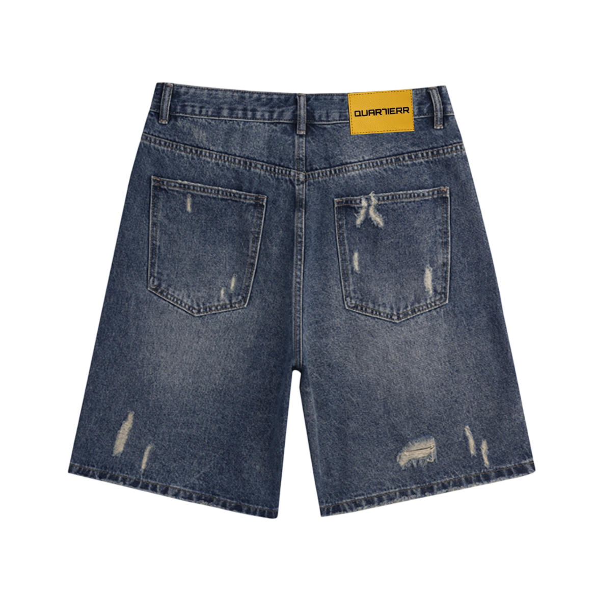 QUAR7IERR STATIC WASH DENIM SHORTS