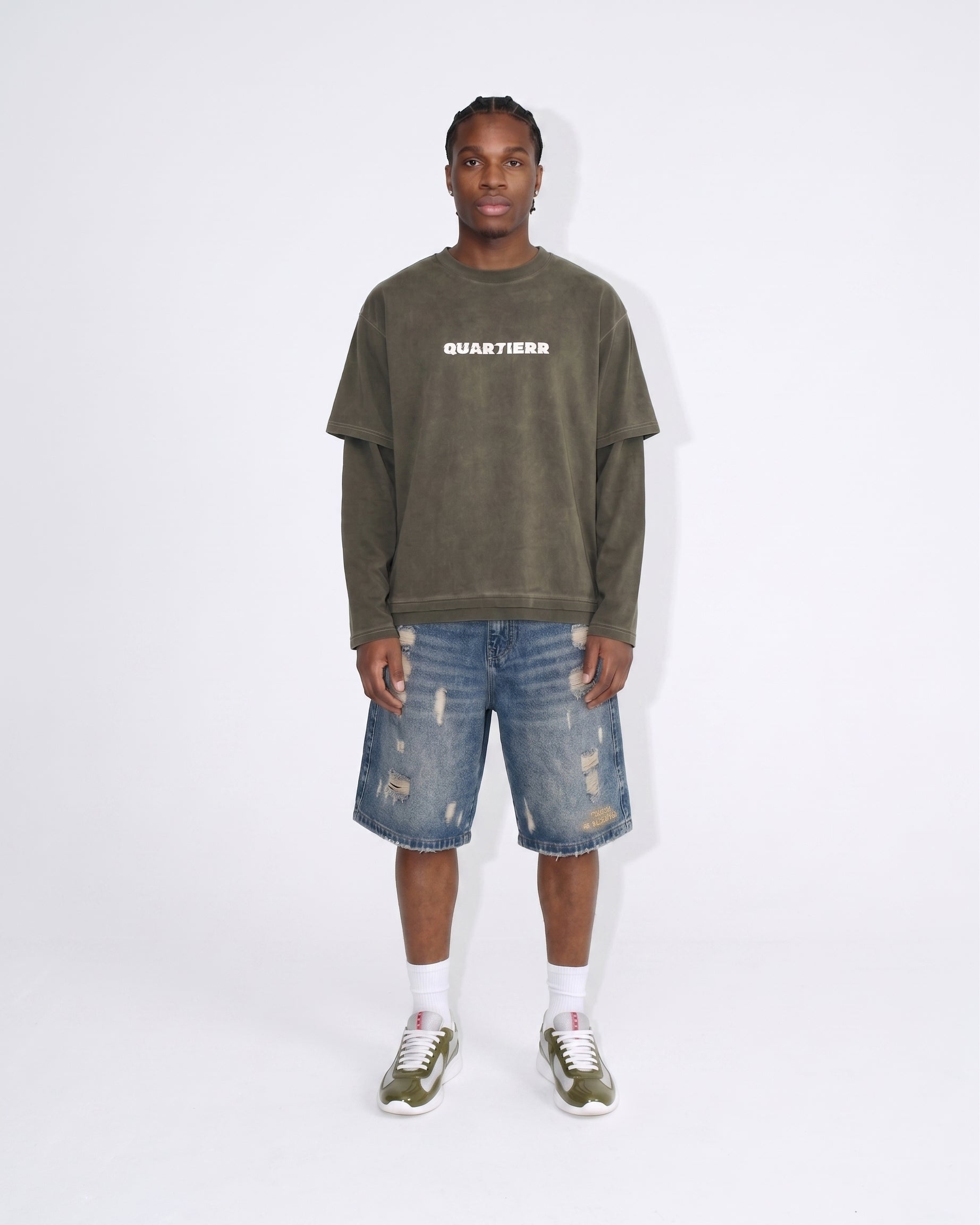 QUAR7IERR OLIVE KHAKI 404 LIFESTYLE LONGSLEEVE