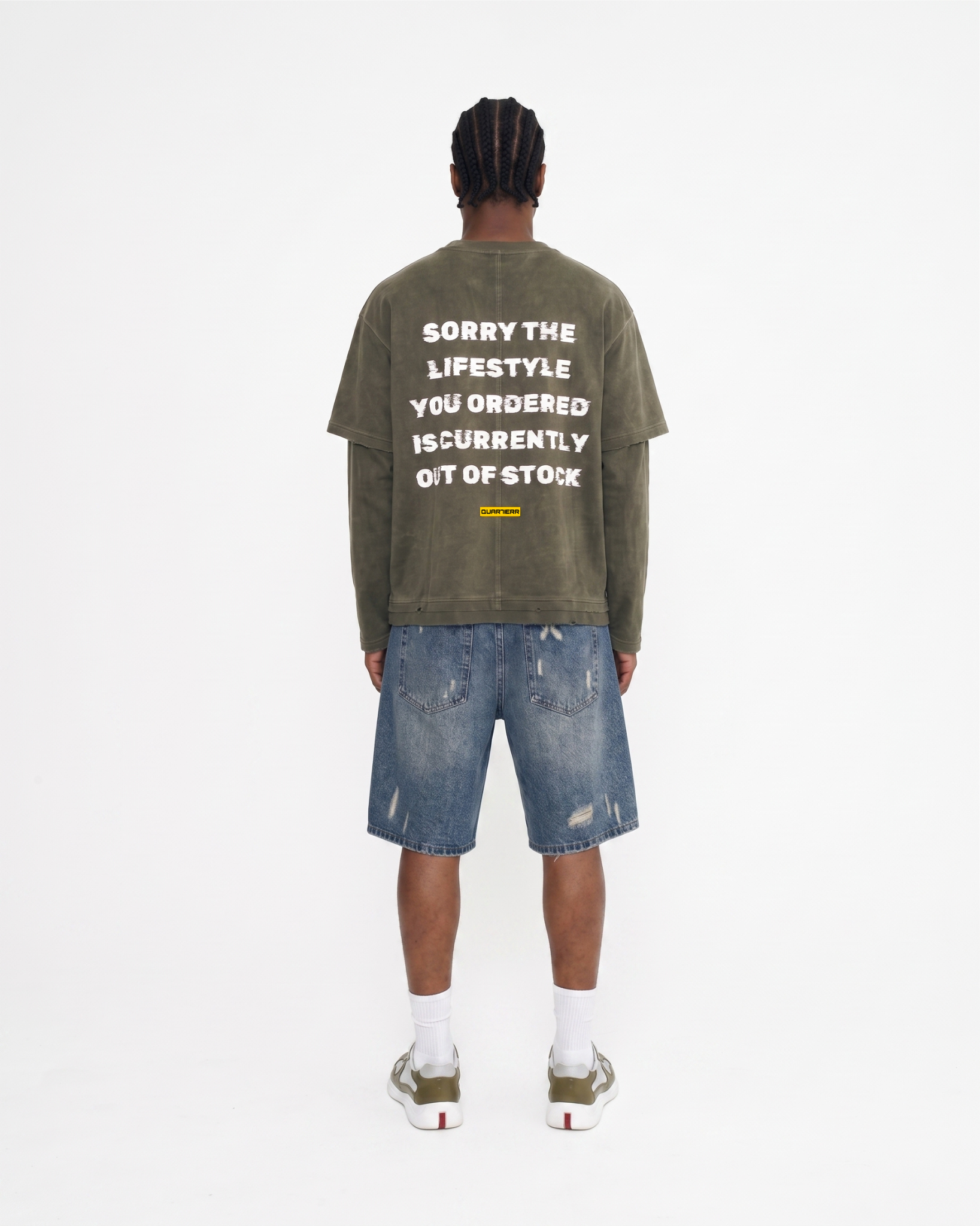 QUAR7IERR OLIVE KHAKI 404 LIFESTYLE LONGSLEEVE