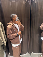 RRIE7RAUQ CHOCO BROWN TRACKSUIT