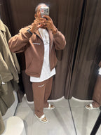 RRIE7RAUQ CHOCO BROWN TRACKSUIT