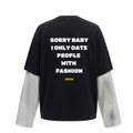 QUAR7IERR DIRTY BLACK DOUBLE LONGSLEEVE