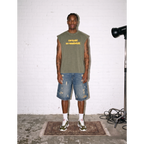 L'ATELIER DU QUAR7IERR HAZED EMERALD SLEEVELESS T-SHIRT